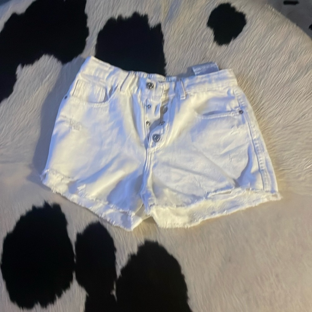 White Zara jean shorts size 13 - 14 kids
